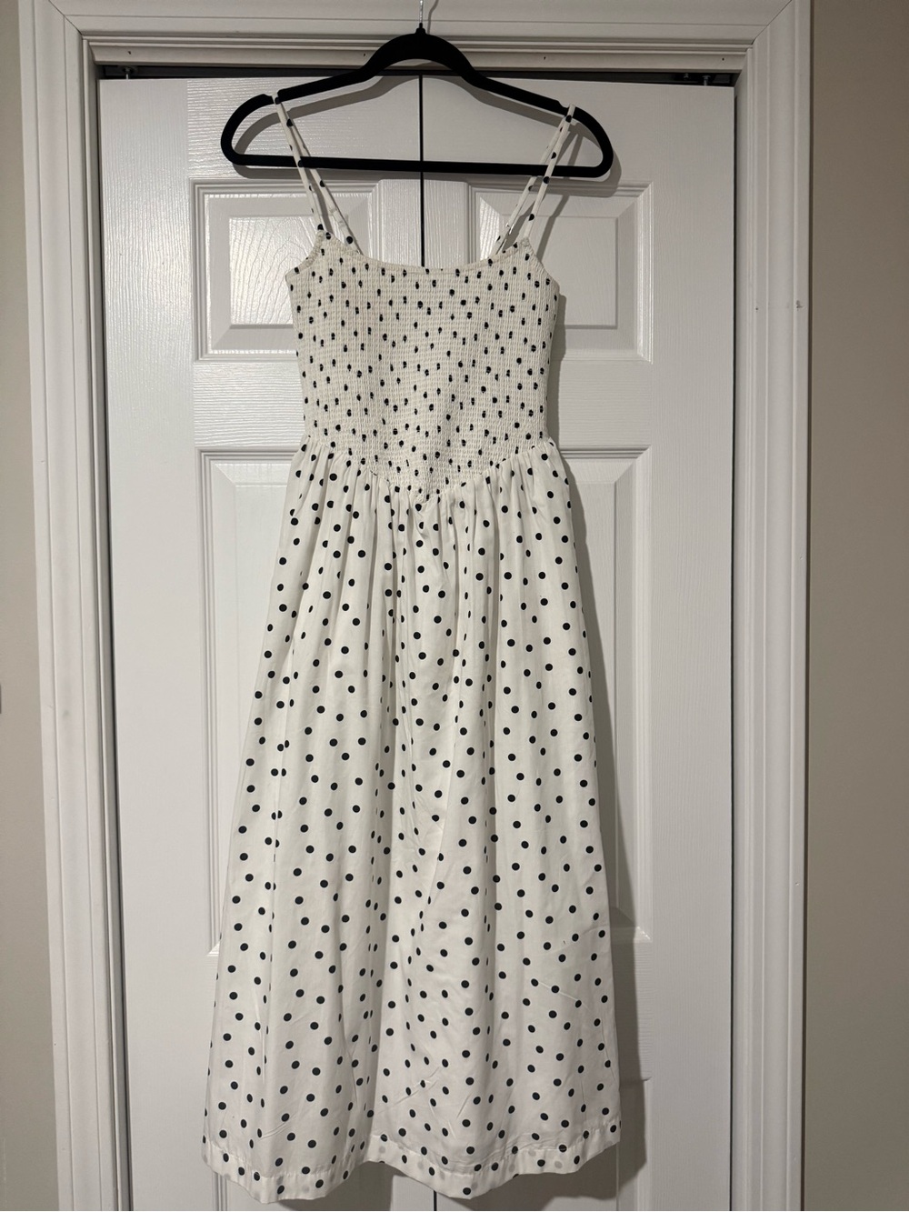 Polka dot midi dress